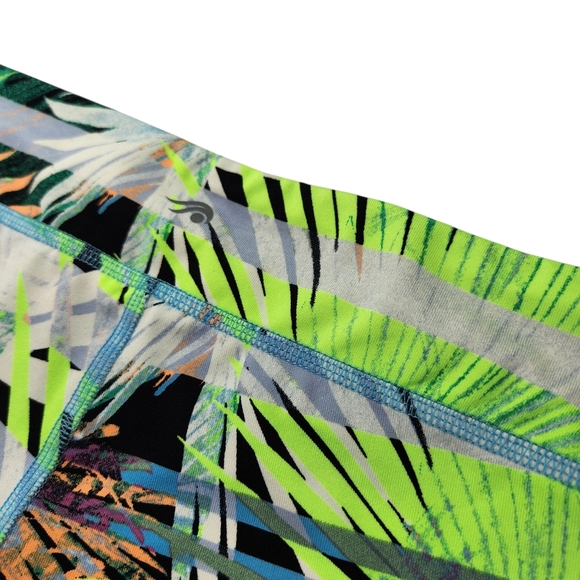 Tropical Print Girls Active Spandex Bike Shorts Large - Picture 6 of 7